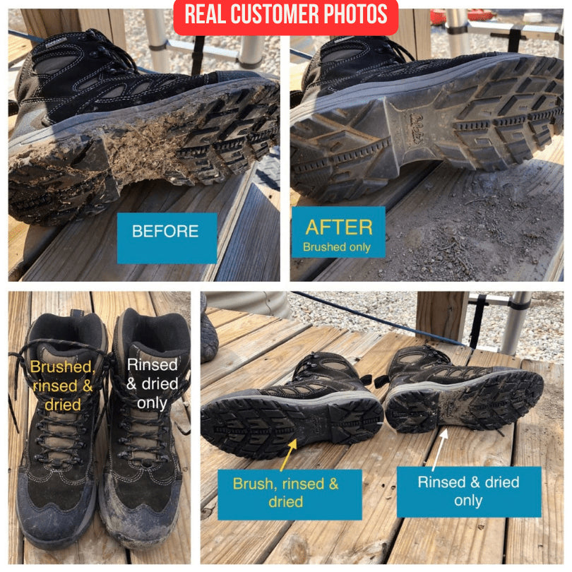 Before after usage of Kelcies Pickbrush  